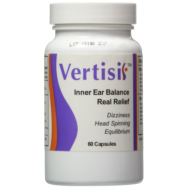 Eradicate Vertigo with Vertisil Guaranteed! (Single Bottle)60 Capsules; Eliminate Vertigo Fast. No Harmful Side Effects