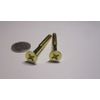 Brass #14 Phillips Flat Head Wood Screw x 2.50" Length, 10 Pcs