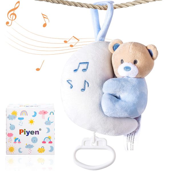 Piyen Stroller Pendant,Baby car seat Toy,Play mat Toy Hanging,Baby car seat Toy,Play mat Toy Hanging (Blue Bear)