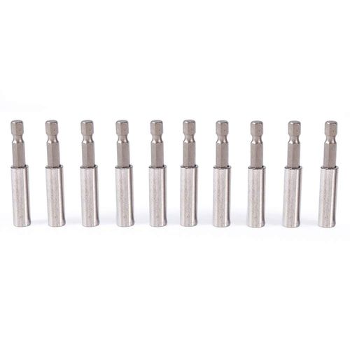 Nikou Screwdriver Bit Holder - 10Pcs Magnetic Screwdriver Extension Socket Drill Bit Holder 1/4" Hex Power Tools