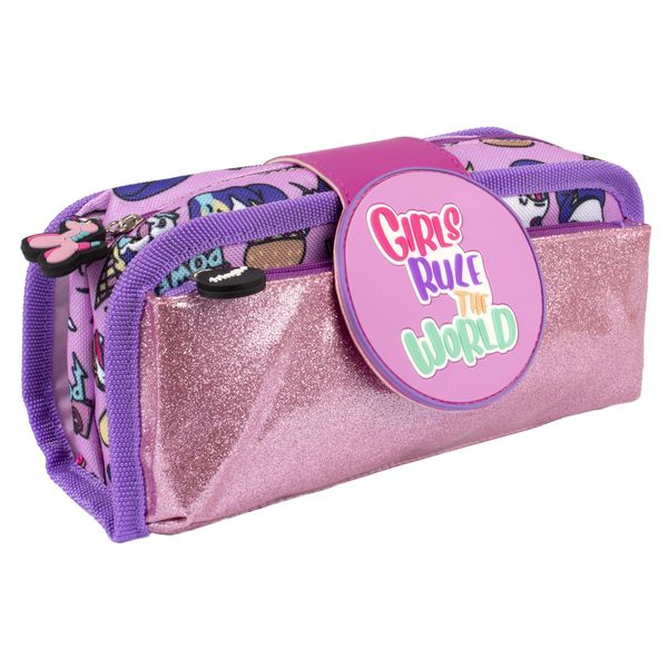 fringoo SiliconePatchPencilCase-Parent, Girls Rule