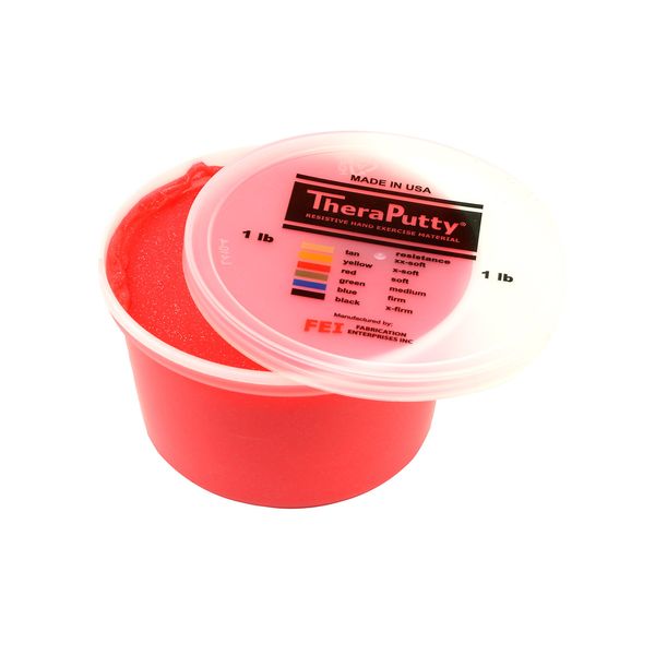 CanDo Sparkle Theraputty - 1 lb - Red - Soft
