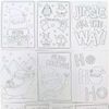 10 Colour Your Own Christmas Cards with Envelopes