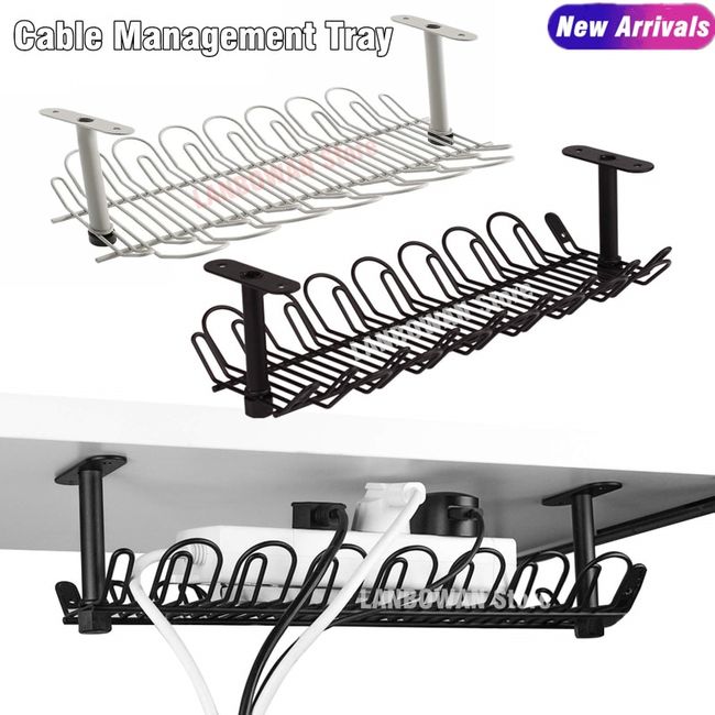 Storage Rack Desk Cable Management Tray