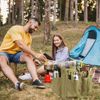 Portable Camping Picnic Storage Bag Case Cookware Tool Box Kit Organizer
