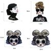 Patch Applique Assortment Iron Embroidery Sequins Deco Wappen (Girl [A])