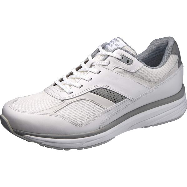 Asahi Medical Walk KV7841 Comfort Walking Shoes, TR M020 Men's 3E Sneakers, Equipped with SHM to Prevent Knee Trouble, white