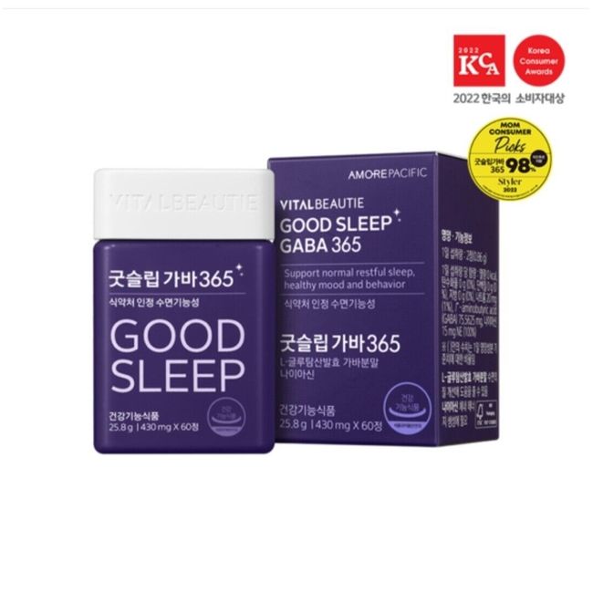 VITALBEAUTIE GOOD SLEEP GABA 365  60 tablets K-Beauty