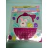NEW woven EASTER Basket Bunny & Eggs CUTE Window Gel Clings Decorations 21 pcs!