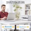 Cable Matters Long USB Printer Cable - 15ft, USB A to B Cable, Compatible with Printer, External Hard Drive, Audio Interface, Scanner, MIDI Controller, MIDI Keyboard, Black