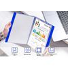 1 x A4 Display Book 20 Pocket | Presentation Folder | Home and Office Use (Blue)
