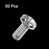 sourcing map M6x12mm Plastic Phillips Bolts 50pcs PC Pan Head Machine Screws Transparent