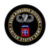 82nd Airborne Division Patch - Circle - White PopSockets PopGrip: Swappable Grip for Phones & Tablets