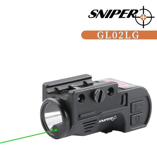 TPO GL02 Combo Flashlight and Green Laser Magnetic Charging Internal Green Laser Sight & Flashlight Laser Combo with Rechargeable Battery