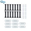 For Double Eye Spring 2Packs 3-1/8" Trailer Tandem Axle Shackle Kit