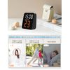 Aninako Alarm Clock, Digital Clock, LED, Battery-operated, USB Cable Powered, Wall Clock, Digital, Time/Temperature Display, Multifunction Digital Clock, Silent, Snooze Function, Date, Brightness