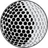 CafePress Golf Ball Rectangle Sticker Rectangle Bumper Sticker Car Decal