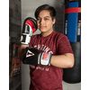 Title Boxing Classic Leather Super Bag Gloves 2.0, Black/White/Red, Medium