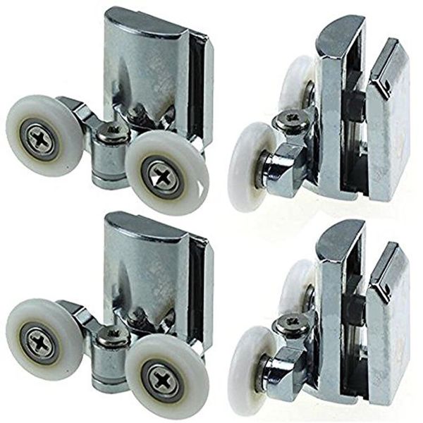 YUANQIAN Stainless Steel Shower Door Wheels 23mm Shower Door Rollers Bottom 4pcs