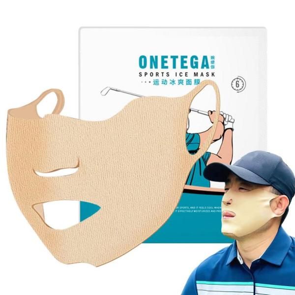 Golf face patch UV protection facial cooling UV protection golf patch hydrating gel skin care outdoor moisturizer