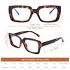 DOOViC Tortoiseshell Reading Glasses Blue Light Blocking 1.0 -Oversized Rectangular Frame Readers Readers Glasses for Women