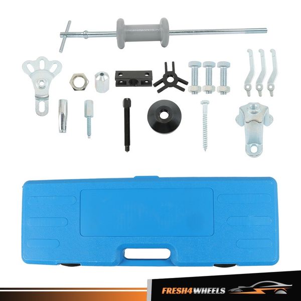 Slide Hammer Dent Puller Tool Kit Wrench Adapter Axle Bearing Hub Auto Set 17Pcs