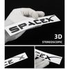ARKOSKNIGHT X Badge Replacement Sticker Compatible with Model 3 Y X S Accessories(Chrome)