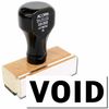 Large Void Rubber Stamp Size 7/8" Tall x 2-1/4" Wide