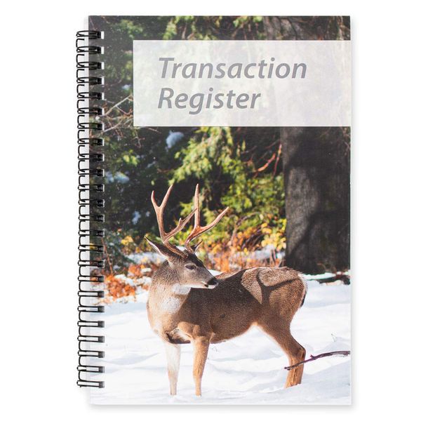 Side Spiral Bound Bucks Checkbook/Transaction Register