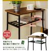 48 x 24 cm Rectangle Stylish Side Table with Shelves, Compact Size Perfect for Sofa or Bedside ♪ Antique Brown