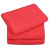 3 Pcs Professional Waffle Weave Gray Matter Microfiber Drying Towel 24" x 16"