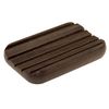 BÙrstenhaus Redecker Oiled Thermowood Rounded Soap Dish, 4-1/2-Inches by 2-3/4-Inches