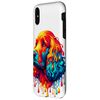 Dripping Paint Art Irish Water Spaniel Case for iPhone X/XS