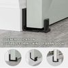 ETIASQSA Adjustable Roller Floor Guide for Sliding Door, Wall/Door Guide Bottom, Black