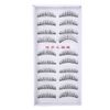 20pcs Natural False Eyelashes, Professional Multi Layer Fluffy Extensions, Thick Slender Eye Lashes for Makeup Cosmetic Tool
