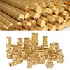 uxcell 180pcs M2 M2.5 Metric Thread Insert Brass Heat Set Insert Knob Assortment Kit 3D Printed Brass Nut Nut Screw Insert Nut