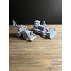 HO SCALE  1:87 CONSTRUCTION VEHICLES. BULLDOZER AND EXCAVATOR (2pk)