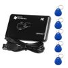 AOAMZ ID Card Reader 14443A Contactless 125kHz RFID Reader with USB Interface + 5 Keychains