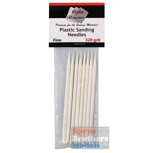 APA0403 Alpha Abrasives Plastic Sanding Needles - Fine (320 grit)
