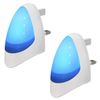 2 Pack Blue Automatic LED Night Light - Plug in & Energy Saving Dusk 2 Dawn LED Night Light Sensitive Night Light
