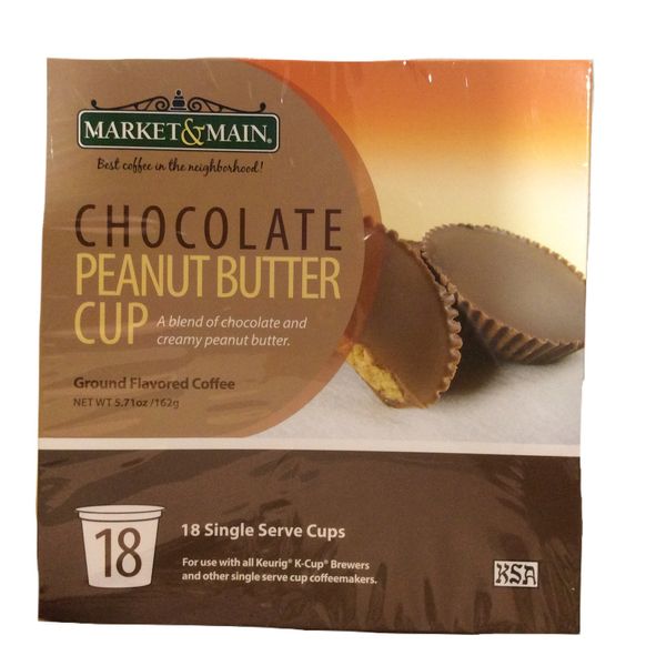 Market & Main One Cup (Chocolate Peanut Butter Cup, 18 Count)