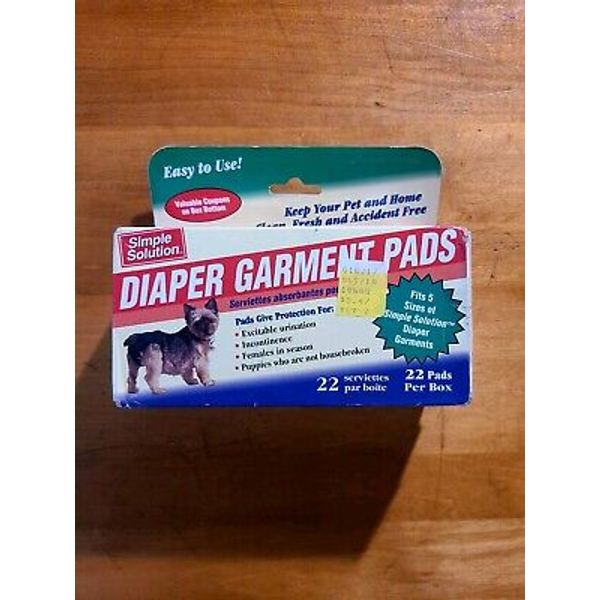 Simple Solution Dog Diaper Garment Pads Adhesive Backed Pet Diaper Pads 16 Count