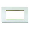 Aspect Brushed Stainless Steel Euro 4 Module Front Plate