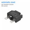 sourcing map Circuit Overload Protector 5A AC125/250V DC32V Automatic Reset Thermal Circuit Breaker 2pcs