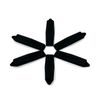 Dog Hair Clip Diamond Pack of 6 Black 18