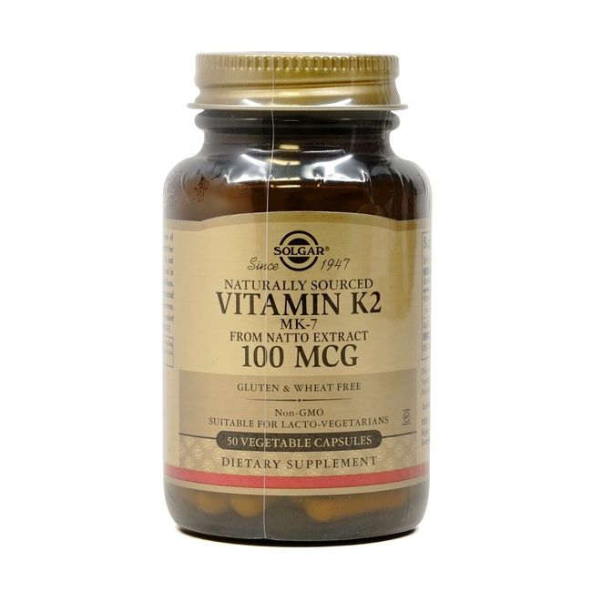 Solgar Vitamin K2 Solgar Vitamin K2 (MK-7) 100mcg 50 VegCaps