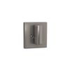 Lock Scout Deadbolt with SquareTrim, Keyed 1 Side, Satin Nickel Finish