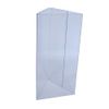 Triangular Menu Stand (A4 Trifold) Bottomless PET Transparent POP Stand Sign Holder