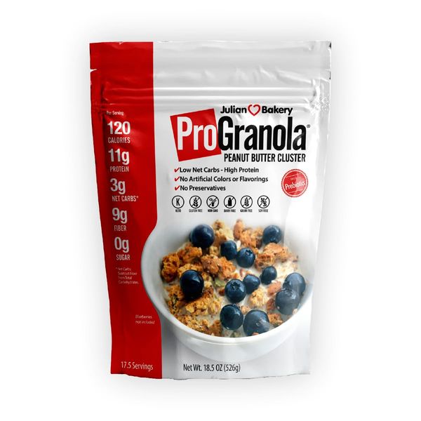 ProGranola® 12g Protein : Peanut Butter Cluster : (Low Net Carb : Gluten-Free : Grain-Free) (3 Pack) (42 Servings)