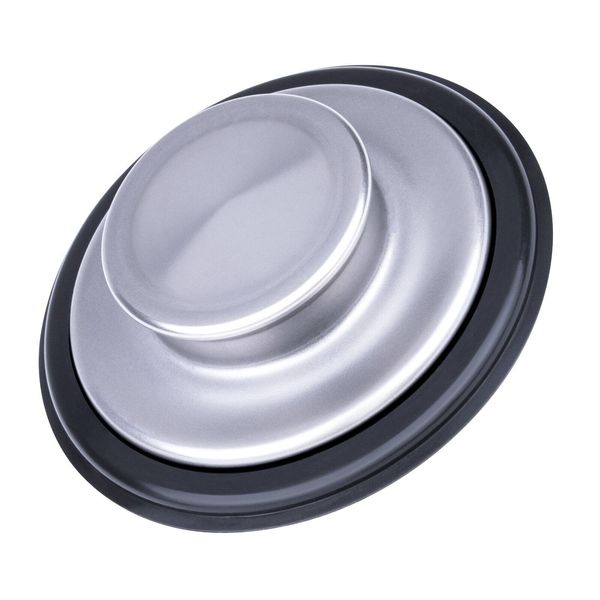 Mr. Scrappy Stainless Steel Sink Drain Stopper with Rubber Seal for 3.5" Drains